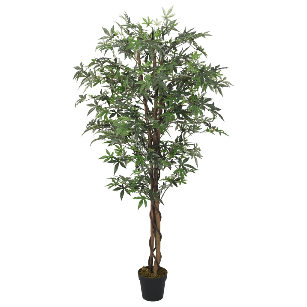 vidaXL Artificial Maple Tree 224 Leaves 80 cm Green 2