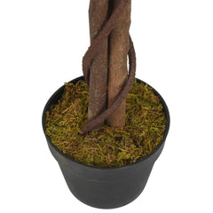vidaXL Artificial Ficus Tree 378 Leaves 80 cm Green 4