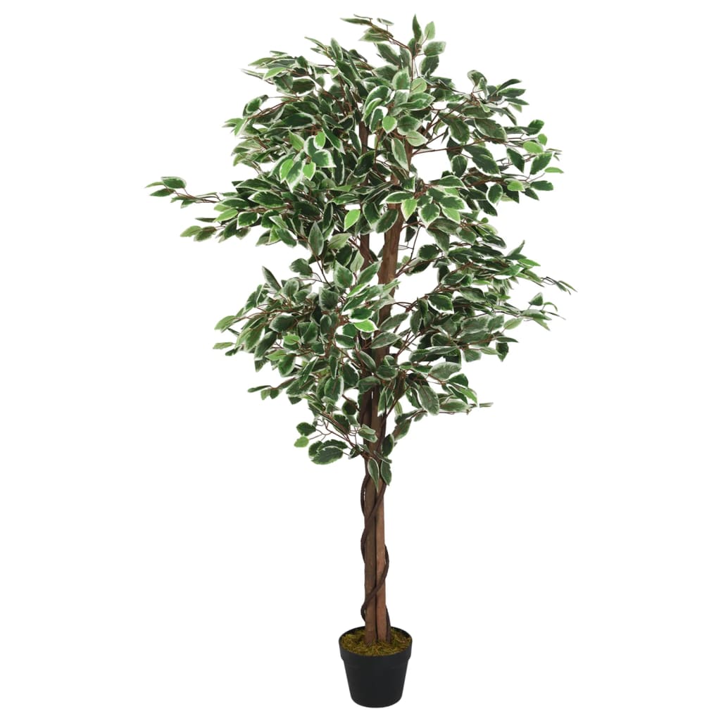 Artificial Ficus Tree 378 Leaves Green 200 cm