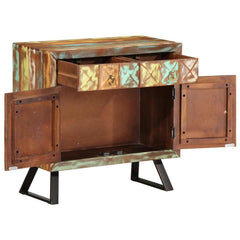 vidaXL Drawer Cabinet Multicolour 70x35x70 cm Solid Wood Reclaimed 2