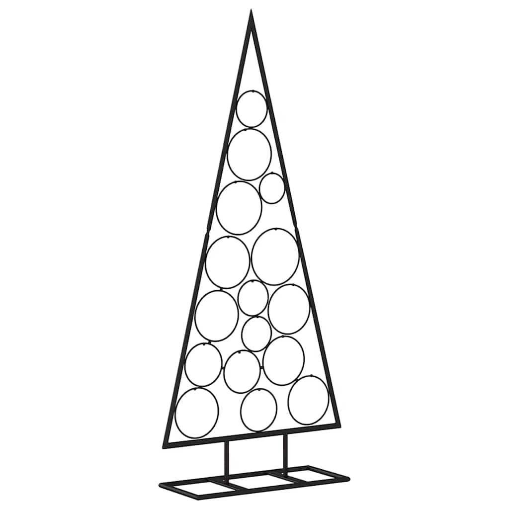 vidaXL Metal Christmas Tree for Decoration Black 125 cm 2
