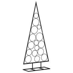 Metal Christmas Tree KUOPIO Steel Black 125 cm