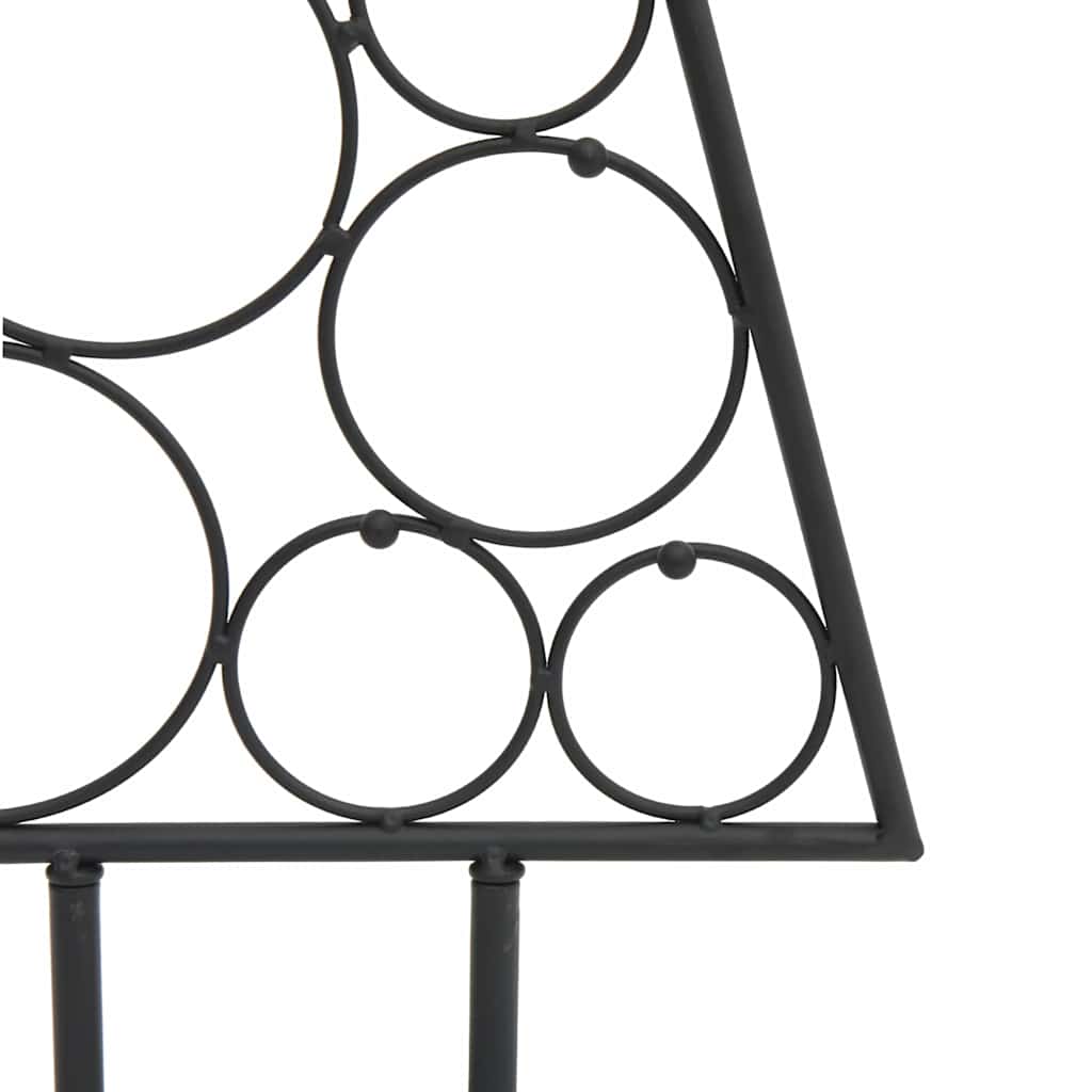 vidaXL Metal Christmas Tree for Decoration Black 125 cm 6