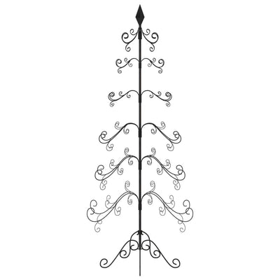 Metal Christmas Tree for Decoration Black 180 cm