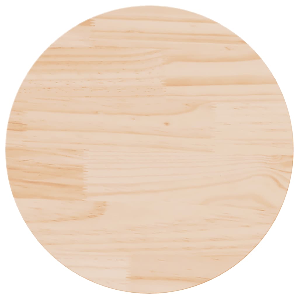 vidaXL Table Top Round Ø50x3 cm Solid Wood Pine 2