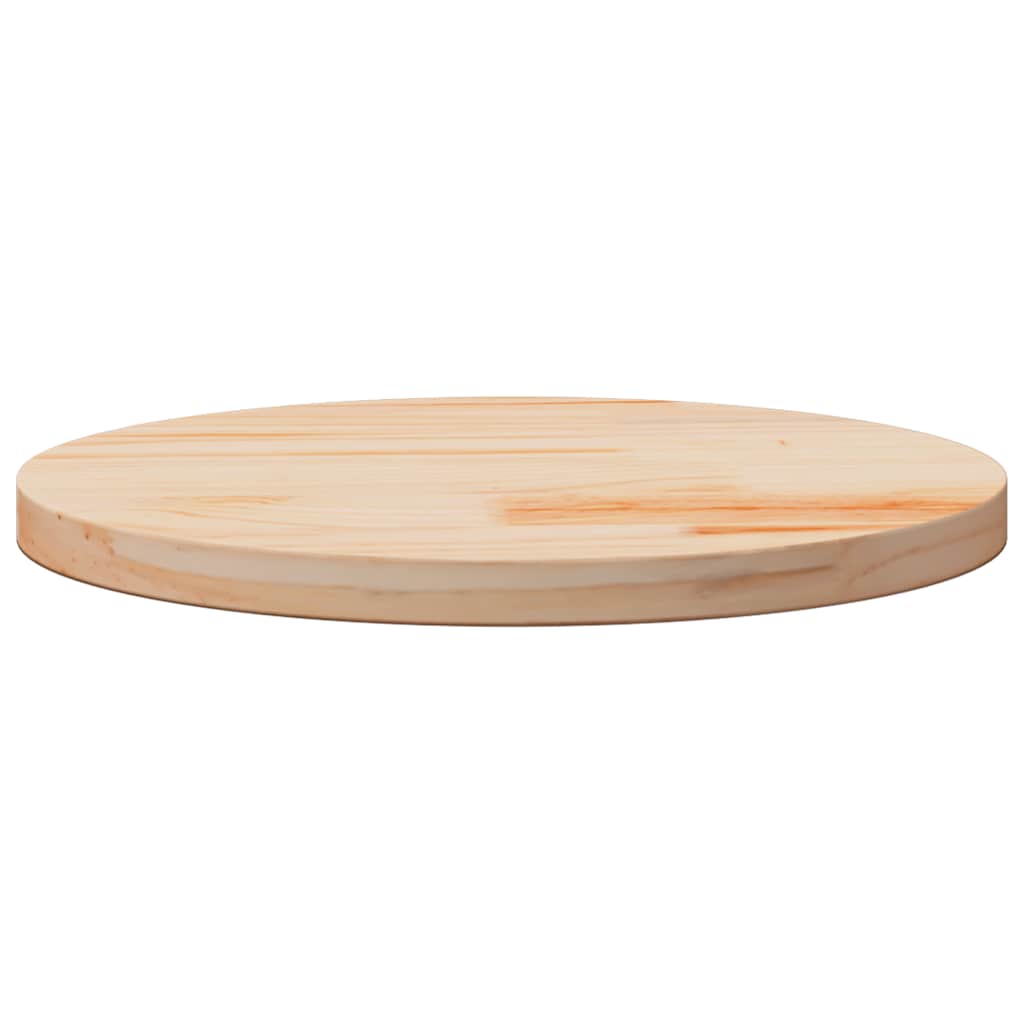 vidaXL Table Top Round Ø50x3 cm Solid Wood Pine 3