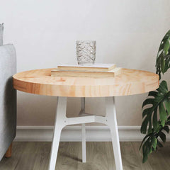 vidaXL Table Top Round Ø50x3 cm Solid Wood Pine 1