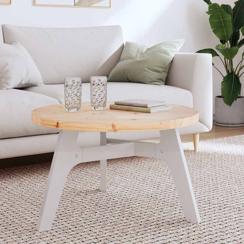 vidaXL Table Top Round Ø70x3 cm Solid Wood Pine 1