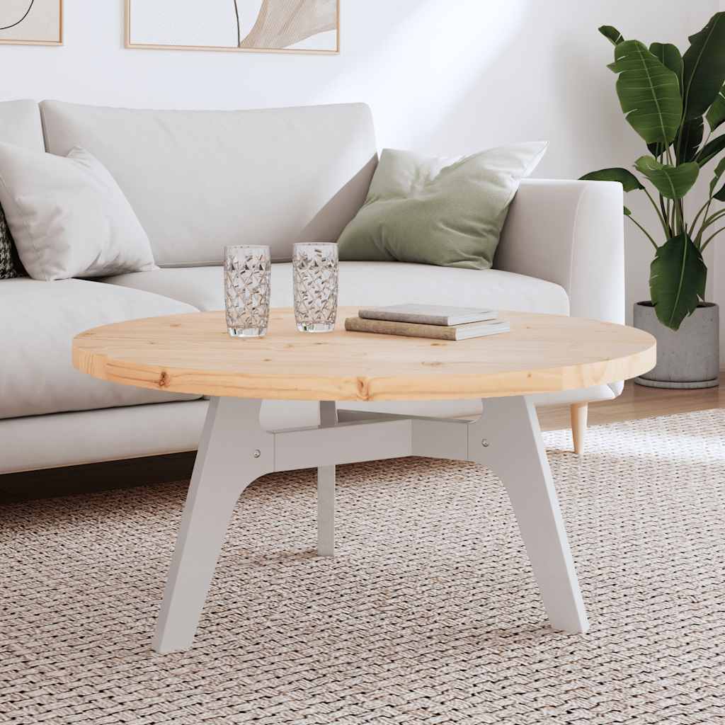 vidaXL Table Top Round Ø30x3 Solid Wood Pine