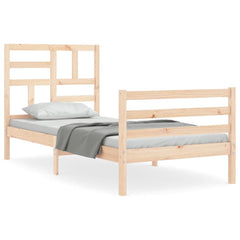 vidaXL Bed Frame without Mattress 100x200 cm Solid Wood 2