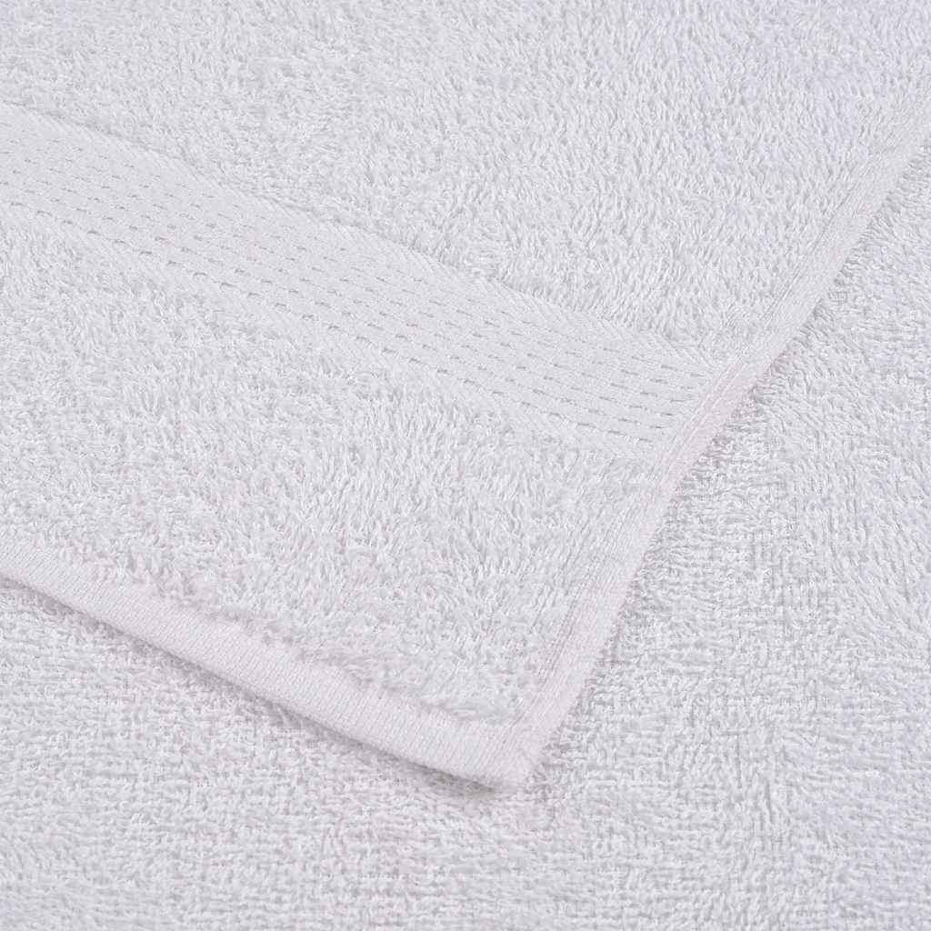 vidaXL Shower Towels "FROGN" 4 pcs White 70x140 cm 360 gsm 6