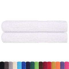 vidaXL Towels "FROGN" 2 pcs White 100x200 cm 360 gsm 2