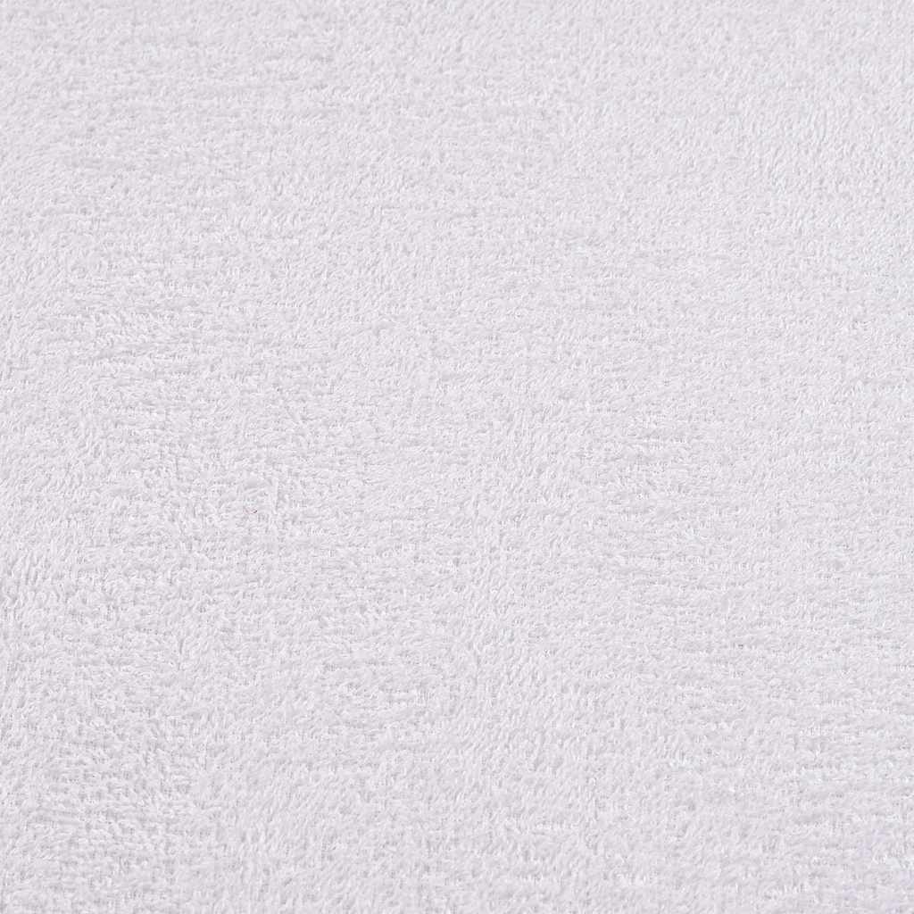 vidaXL Towels "FROGN" 2 pcs White 100x200 cm 360 gsm 5