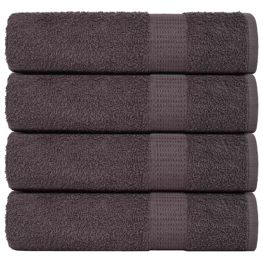 vidaXL Shower Towels "FROGN" 4 pcs Anthracite 70x140 cm 360 gsm 1