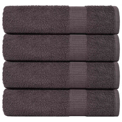 vidaXL Shower Towels "FROGN" 4 pcs Anthracite 70x140 cm 360 gsm 1