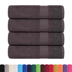 vidaXL Shower Towels "FROGN" 4 pcs Anthracite 70x140 cm 360 gsm 2