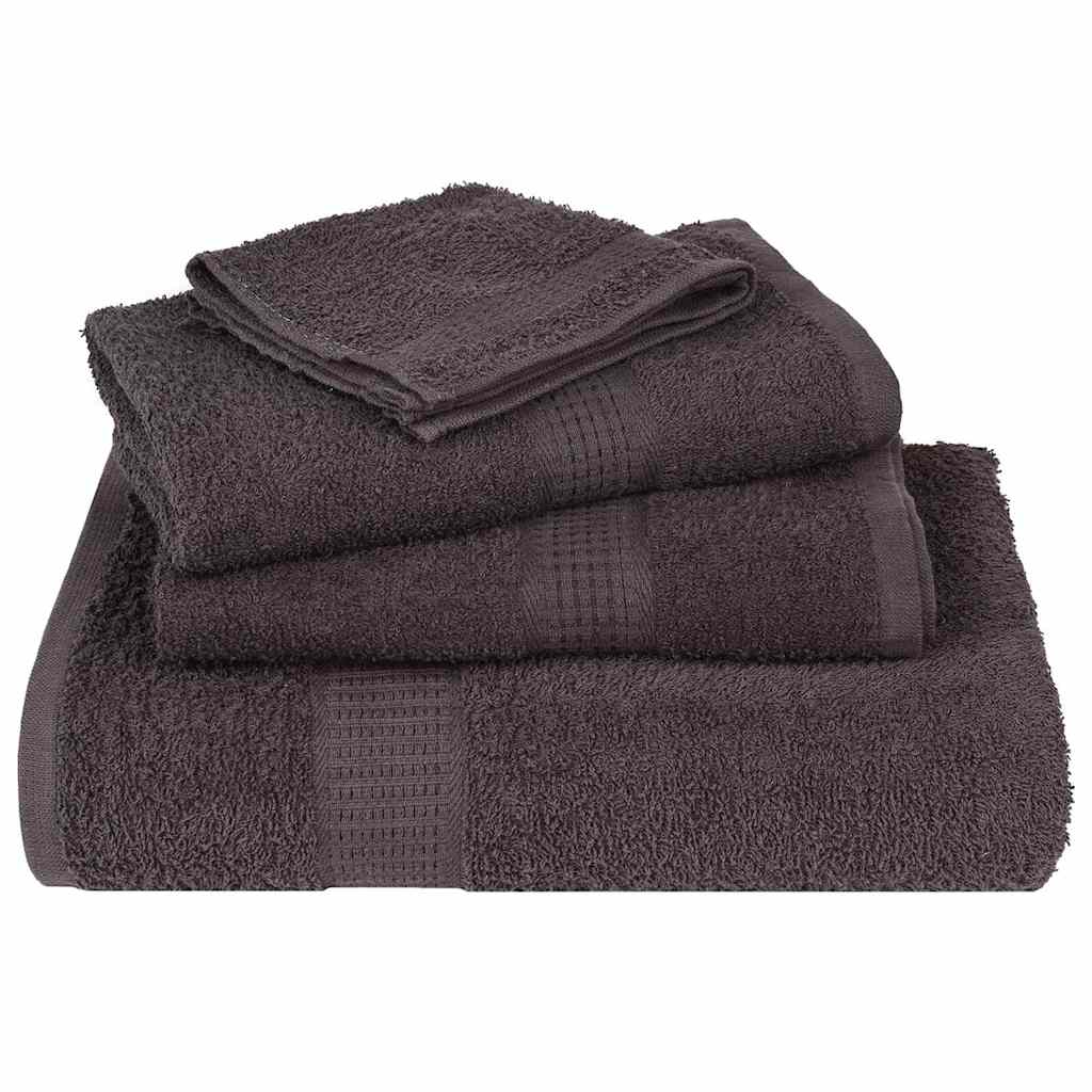 vidaXL Shower Towels "FROGN" 4 pcs Anthracite 70x140 cm 360 gsm 4