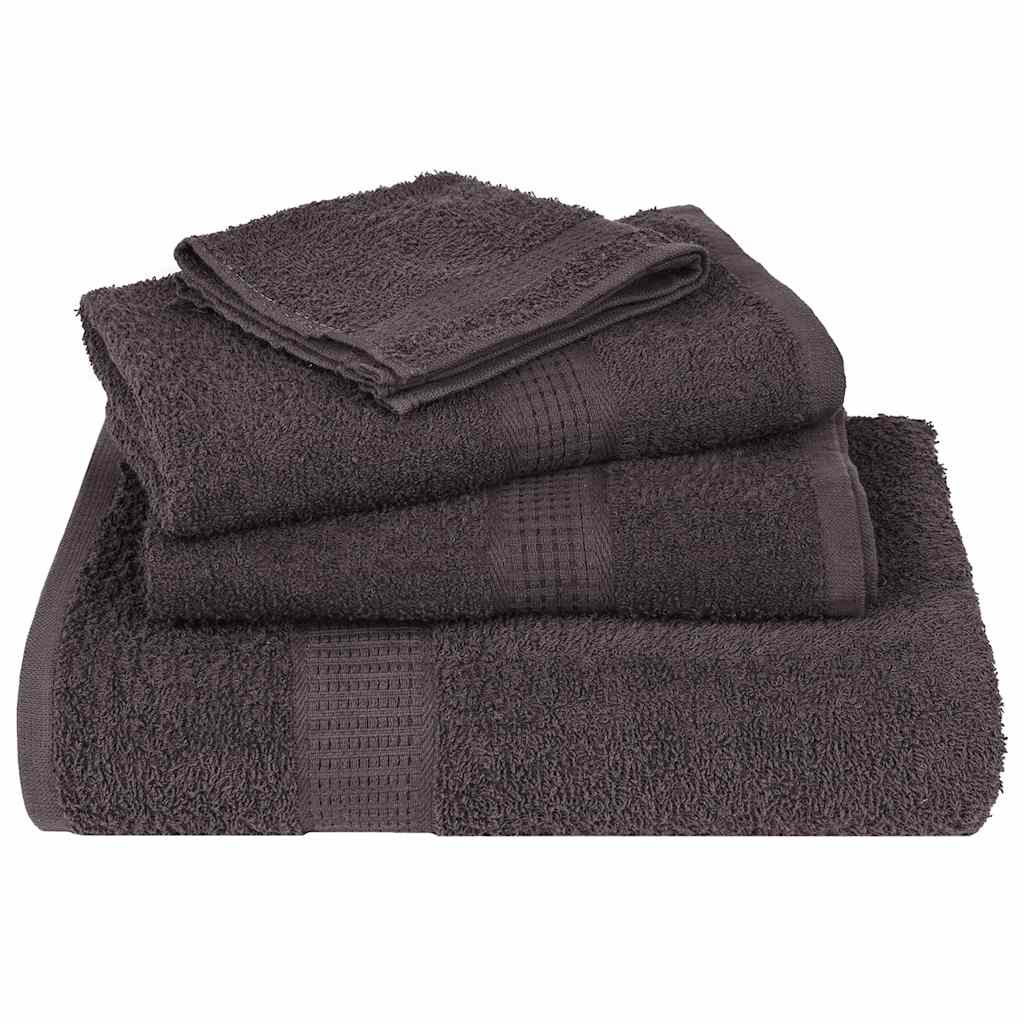 vidaXL Towels "FROGN" 2 pcs Anthracite 100x200 cm 360 gsm 4