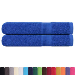 vidaXL Towels "FROGN" 2 pcs Blue 100x200 cm 360 gsm 2