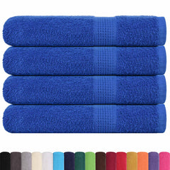 vidaXL Towels "FROGN" 4 pcs Blue 100x200 cm 360 gsm 2
