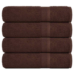 vidaXL Shower Towels "FROGN" 4 pcs Brown 70x140 cm 360 gsm 1