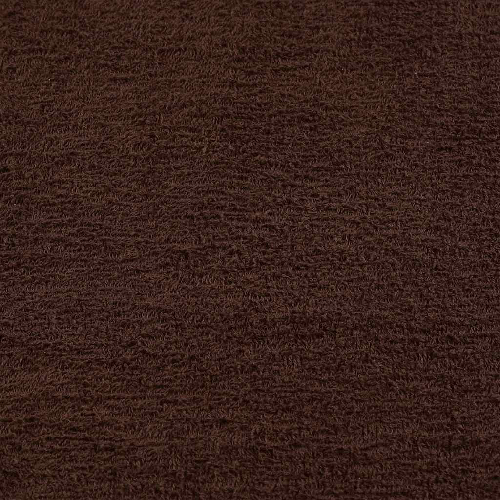 vidaXL Towels "FROGN" 2 pcs Brown 100x200 cm 360 gsm 5