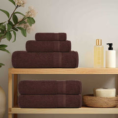 vidaXL Towels "FROGN" 4 pcs Brown 100x200 cm 360 gsm 3