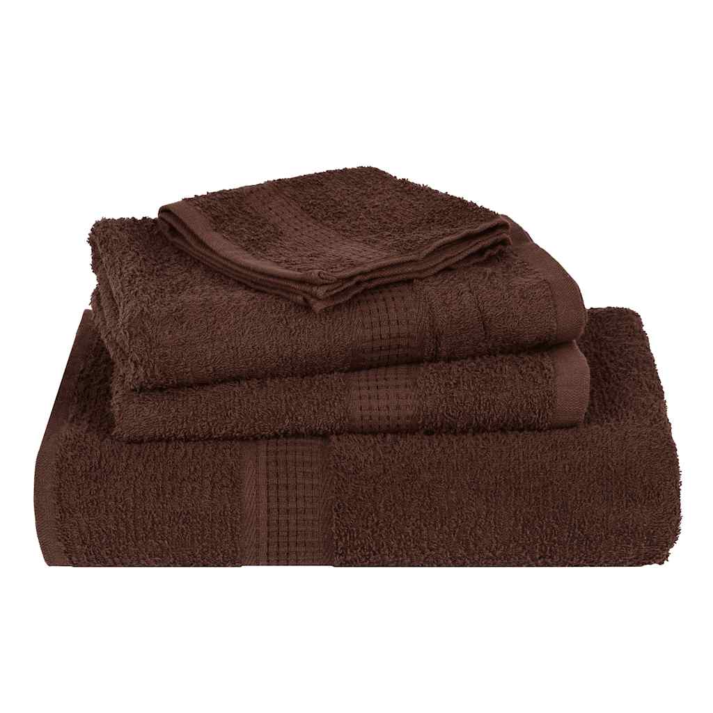 vidaXL Towels "FROGN" 4 pcs Brown 100x200 cm 360 gsm 4