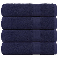 vidaXL Shower Towels "FROGN" 4 pcs Navy Blue 70x140 cm 360 gsm 1