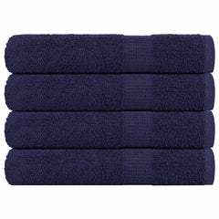 vidaXL Towels "FROGN" 4 pcs Navy Blue 100x200 cm 360 gsm 1