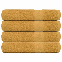 vidaXL Towels "FROGN" 4 pcs Gold 100x200 cm 360 gsm 1