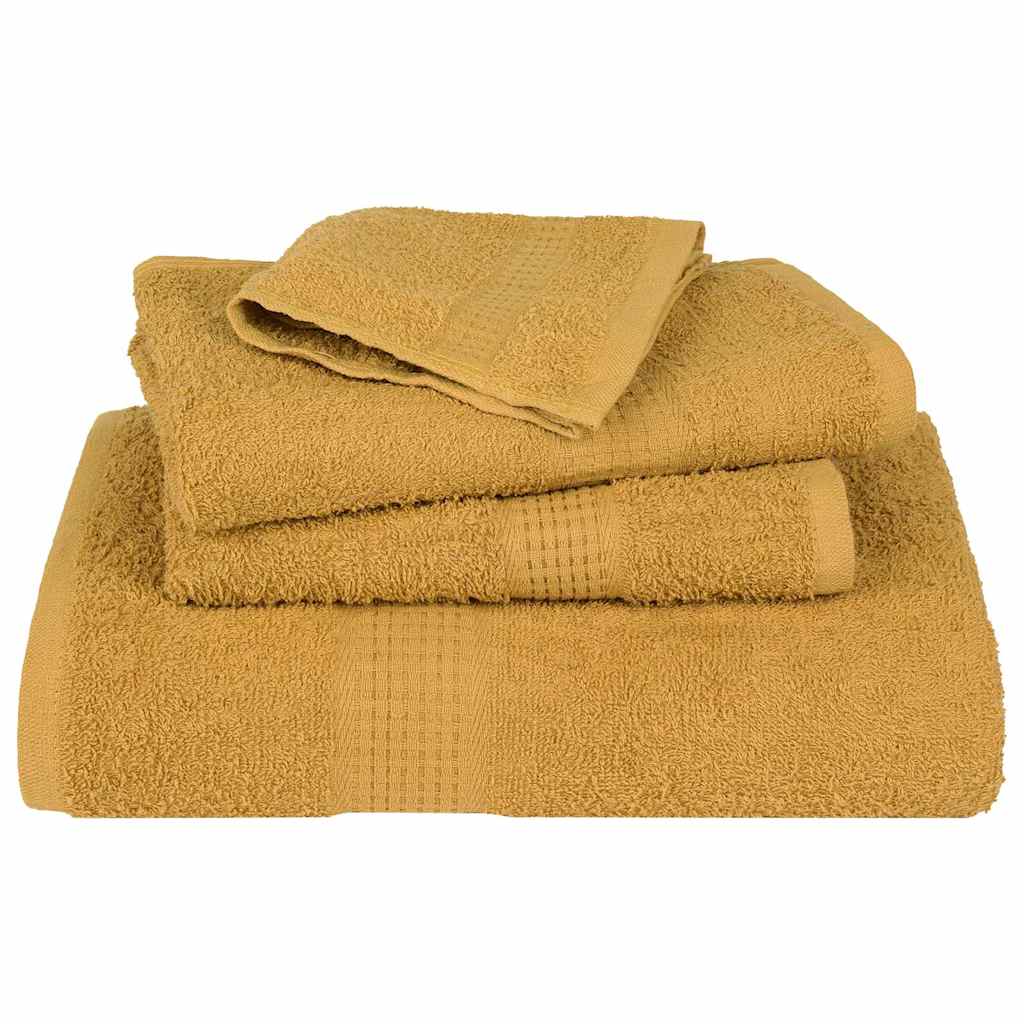 vidaXL Towels "FROGN" 4 pcs Gold 100x200 cm 360 gsm 4