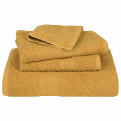 vidaXL Towels "FROGN" 4 pcs Gold 100x200 cm 360 gsm 4