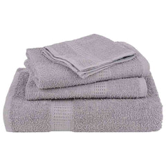 vidaXL Towels "FROGN" 2 pcs Grey 100x200 cm 360 gsm 4