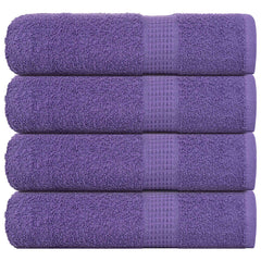 vidaXL Shower Towels "FROGN" 4 pcs Purple 70x140 cm 360 gsm 1