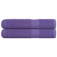 vidaXL Towels "FROGN" 2 pcs Purple 100x200 cm 360 gsm 1
