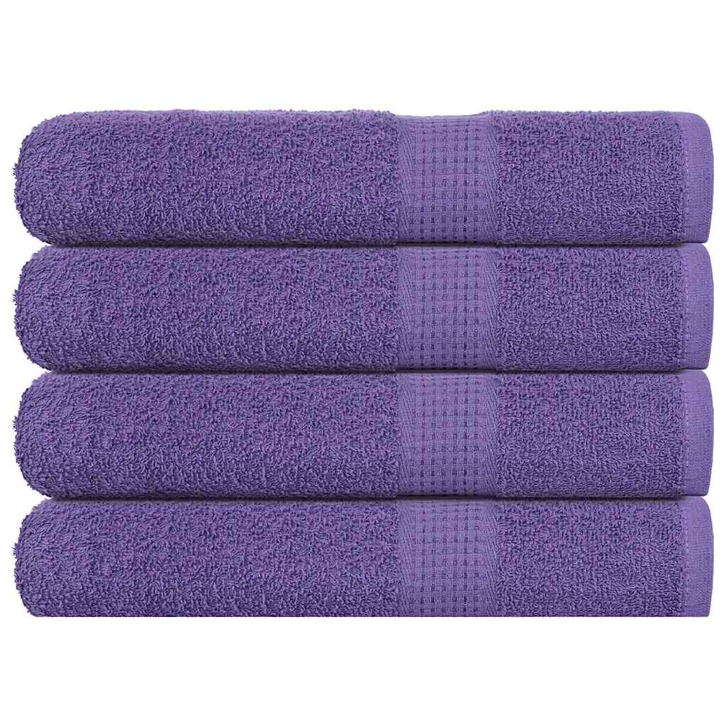 vidaXL Towels "FROGN" 4 pcs Purple 100x200 cm 360 gsm 1