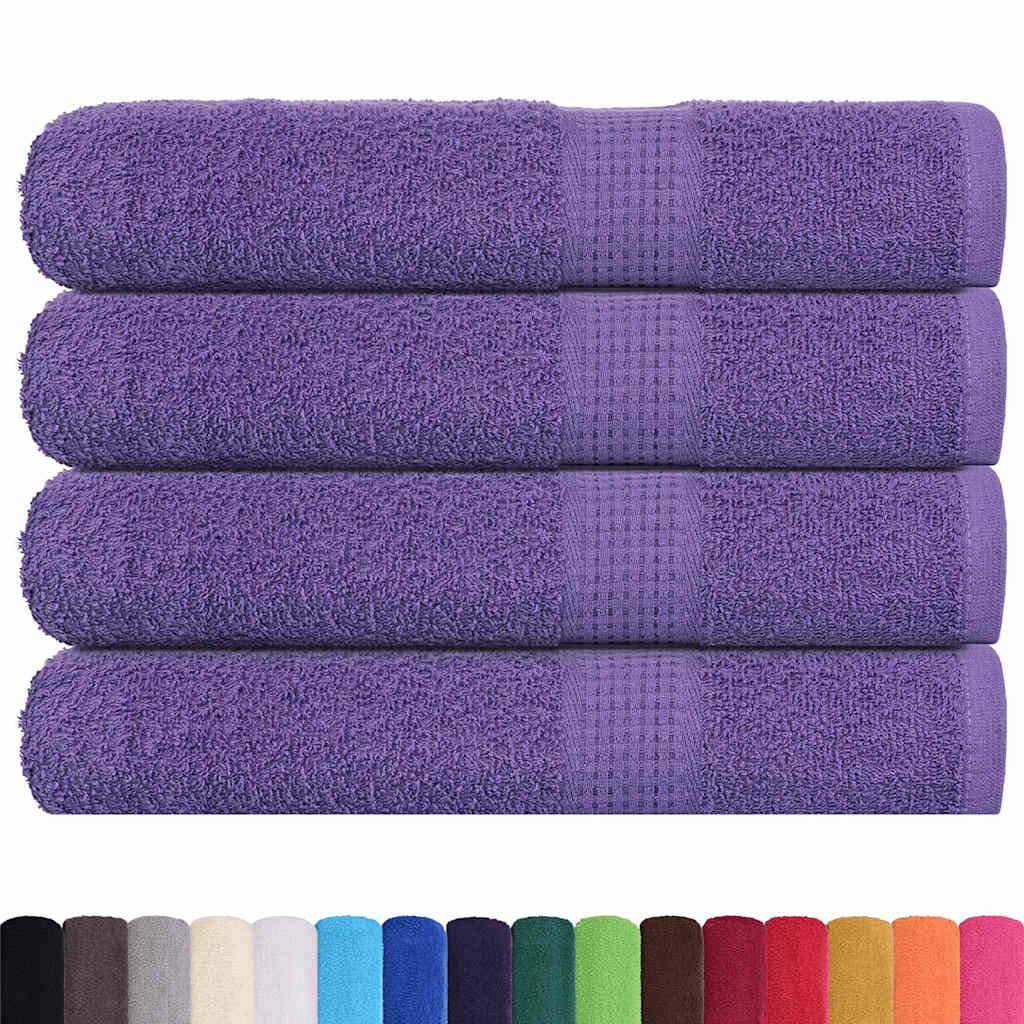 vidaXL Towels "FROGN" 4 pcs Purple 100x200 cm 360 gsm 2