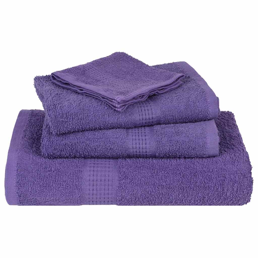 vidaXL Towels "FROGN" 4 pcs Purple 100x200 cm 360 gsm 4