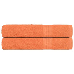vidaXL Sauna Towels "FROGN" 2 pcs Orange 80x200 cm 360 gsm 1