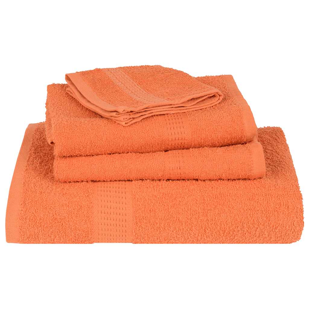 vidaXL Sauna Towels "FROGN" 2 pcs Orange 80x200 cm 360 gsm 4