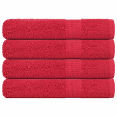 vidaXL Towels "FROGN" 4 pcs Red 100x200 cm 360 gsm 1