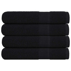 vidaXL Towels "FROGN" 4 pcs Black 100x200 cm 360 gsm 1