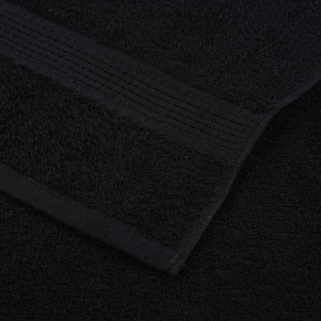 vidaXL Towels "FROGN" 4 pcs Black 100x200 cm 360 gsm 6
