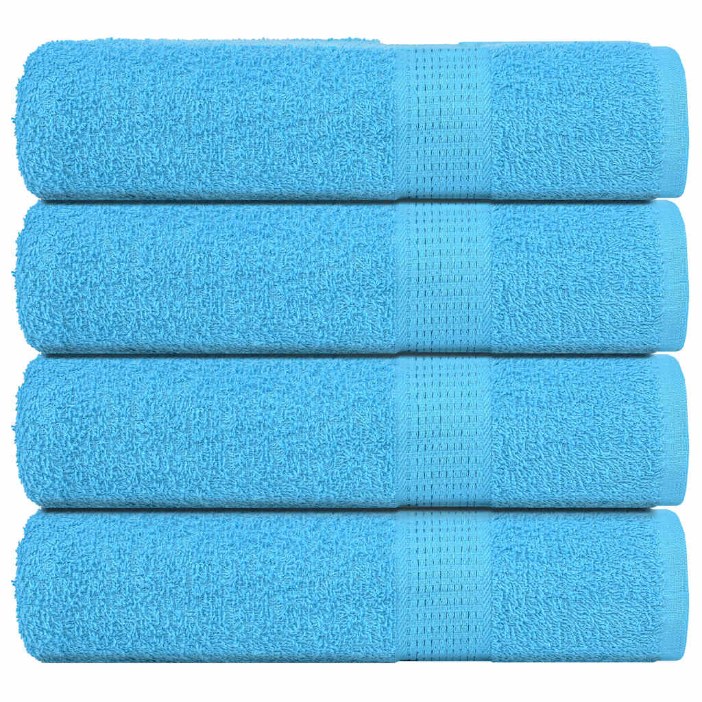 vidaXL Shower Towels "FROGN" 4 pcs Turquoise 70x140 cm 360 gsm 1