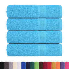 vidaXL Shower Towels "FROGN" 4 pcs Turquoise 70x140 cm 360 gsm 2