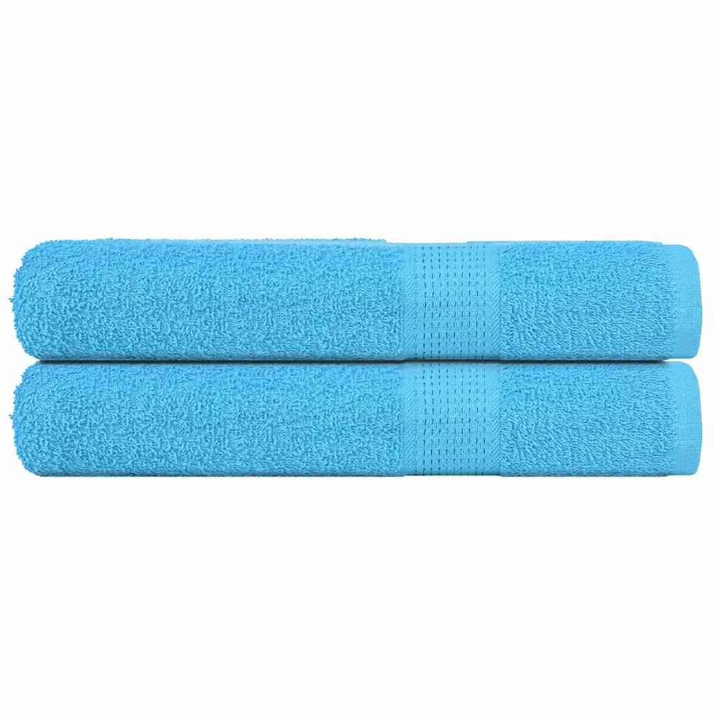 vidaXL Towels "FROGN" 2 pcs Turquoise 100x200 cm 360 gsm 1