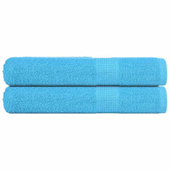 vidaXL Towels "FROGN" 2 pcs Turquoise 100x200 cm 360 gsm 1