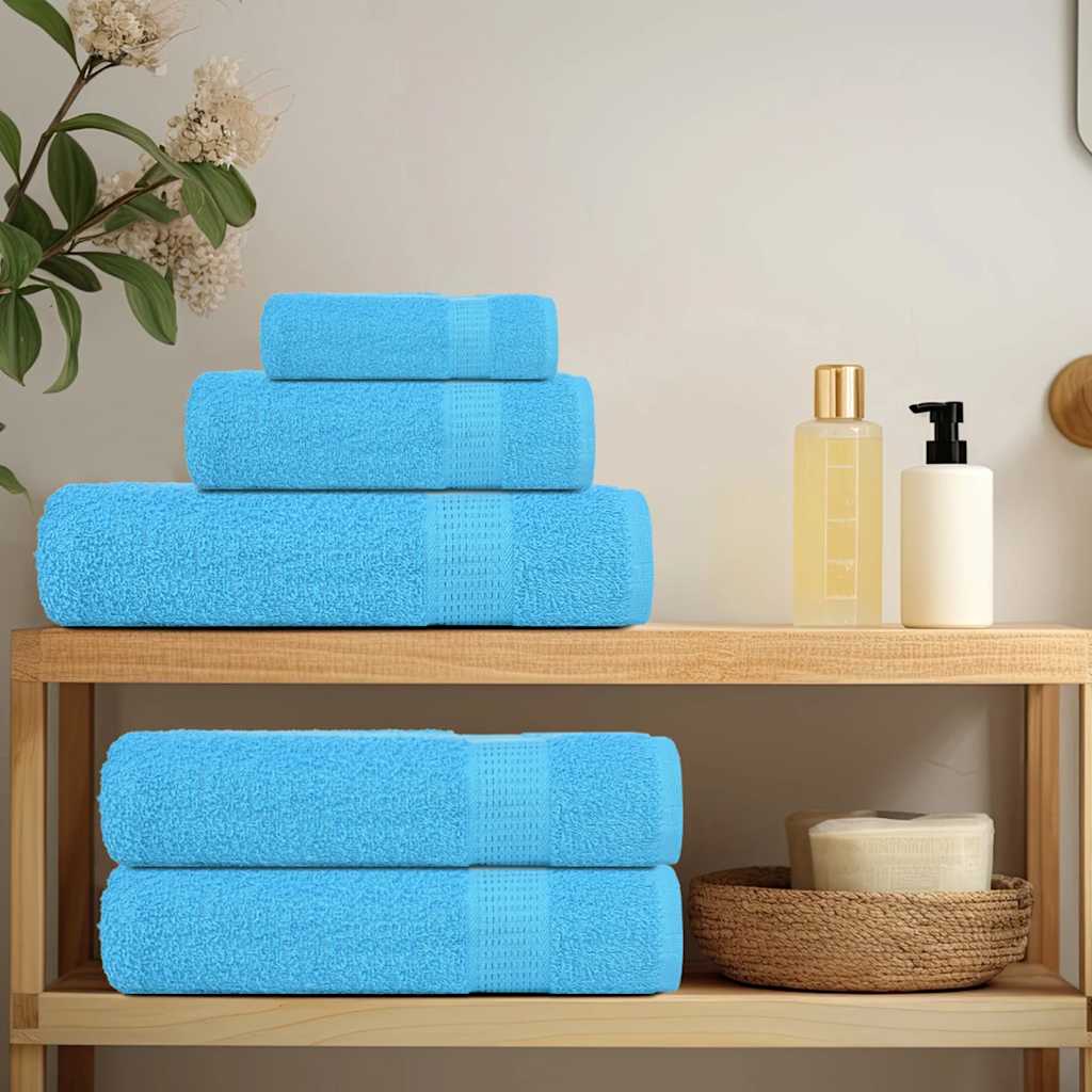 vidaXL Towels "FROGN" 4 pcs Turquoise 100x200 cm 360 gsm 3