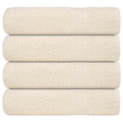 vidaXL Shower Towels "FROGN" 4 pcs Cream 70x140 cm 360 gsm 1